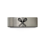 special present ideas her – silver tungsten crossed whisks wedding band