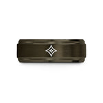 best birthday present ideas – gunmetal & gold tungsten sparkle line wedding band