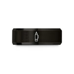cool presents for men – black tungsten fabric marker wedding band