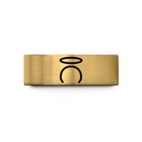 best presents for guys – gold tungsten halo wedding band