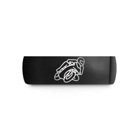 unique presents for men – black tungsten kneedown cornering wedding band