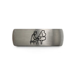 birthday presents for him – black & gray tungsten grand piano wedding band