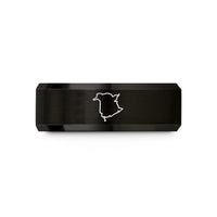 unique presents for guys – black tungsten new brunswick wedding band