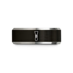 birthday presents for him – black & gray tungsten bassoon reed wedding band