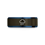 best presents for guys – gunmetal & blue tungsten cloud rain wedding band