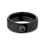 unique presents for him – black tungsten speedometer wedding band