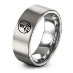 unique birthday presents – gray tungsten island beacon circle ring