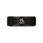 unique rings for him – black tungsten police officer salute wedding band