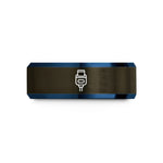 unique bands for him – gunmetal & blue tungsten usb c plug wedding band