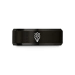 stylish presents for her – black tungsten daffodil wedding band
