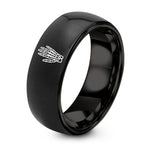 Gifts for Black Women – black tungsten hand bones ring