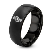 Gifts for Black Women – black tungsten hand bones ring