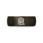 men’s business present ideas – gunmetal & black tungsten kinetic rope coiled wedding band