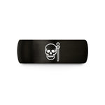 boss appreciation present idea – black tungsten skull scepter wedding band
