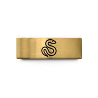 best presents for her – gold tungsten snake wedding band