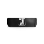 special presents for her – black tungsten waterfall wedding band