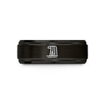 presents for best friend – black tungsten waterfall wedding band