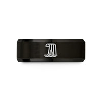 unique present ideas her – black tungsten waterfall wedding band