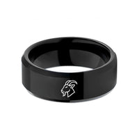 presents for new moms – black tungsten billy goat wedding band
