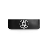 meaningful presents for moms – black tungsten captain circle wedding band