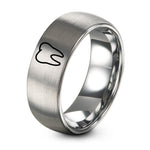 Gifts for Car Mechanics – grey tungsten molar tooth ring