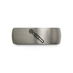 best presents for him – silver tungsten torque wrench wedding band