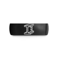 best presents for bikers – black tungsten i beam rivets wedding band