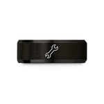 unique presents for adults – black tungsten wrench spanner wedding band