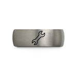 best presents for parents – gray tungsten wrench spanner wedding band