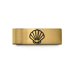 special men birthday presents – gold tungsten scallop shell wedding band