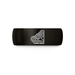 thoughtful dad present ideas – black tungsten coastal shelf contours wedding band