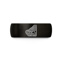 thoughtful dad present ideas – black tungsten coastal shelf contours wedding band