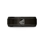 thoughtful dad present ideas – black tungsten coastal shelf contours wedding band