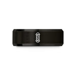 fishing gear present ideas – black tungsten barber pole wedding band