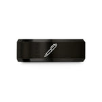personalized presents for him – black tungsten edc pen wedding band