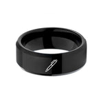 best presents for fathers – black tungsten edc pen wedding band