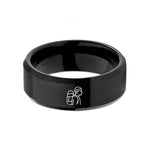 father's day present ideas – black tungsten mountaineer pack wedding band