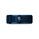 engraved rings for men – blue tungsten squash racquet ball wedding band