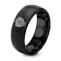 Gifts for Dad from Daughters – black tungsten v8 engine ring