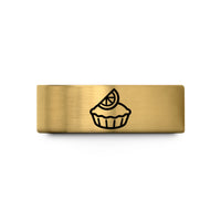 best dad present ideas – gold tungsten lemon tart wedding band