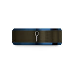 unique presents for dads – gunmetal & blue tungsten paddle wedding band