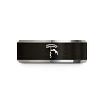 best presents for dads – black & gray tungsten waiters corkscrew wedding band