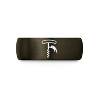 holiday presents for men – gunmetal & black tungsten waiters corkscrew wedding band