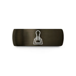 best presents for fathers – gunmetal & black tungsten ravioli stamp wedding band