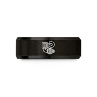 personalized presents for dad – black tungsten air intake wedding band