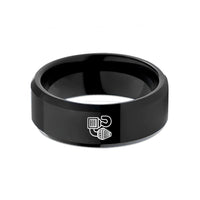 Christmas presents for men – black tungsten air intake wedding band