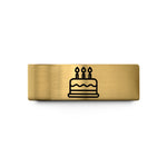 holiday presents for parents – gold tungsten birthday cake wedding band