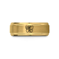best Christmas presents 2023 – gold tungsten thyroid butterfly wedding band
