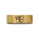 holiday presents for dads – gold tungsten thyroid butterfly wedding band