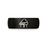 unique presents for daughter – black & gold tungsten grand piano wedding band